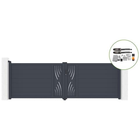 Cancello Battente 3m Veleta Alt. 120cm Alluminio + Motorizzazione Hicker B200 - Foto 1