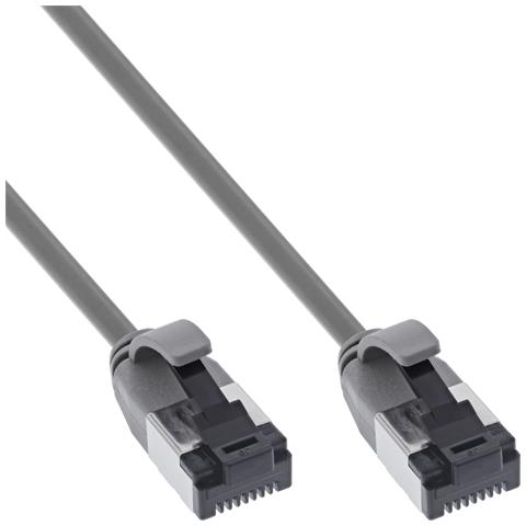 Cavo patch slim, U /FTP, Cat. 8.1, TPE senza alogeni, grigio 7,5m - Foto 1