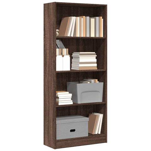 Libreria Rovere Marrone 60x24x143 Cm In Legno Multistrato - Foto 1