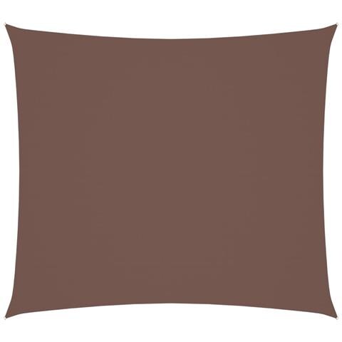 Parasole A Vela In Tessuto Oxford Rettangolare 2,5x3 M Marrone - Foto 1