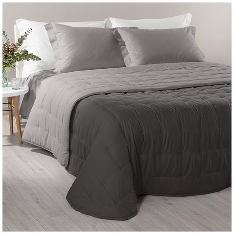 Calduccia Mia In Microfibra Colore Grigio Misura Matrimoniale - Foto 1