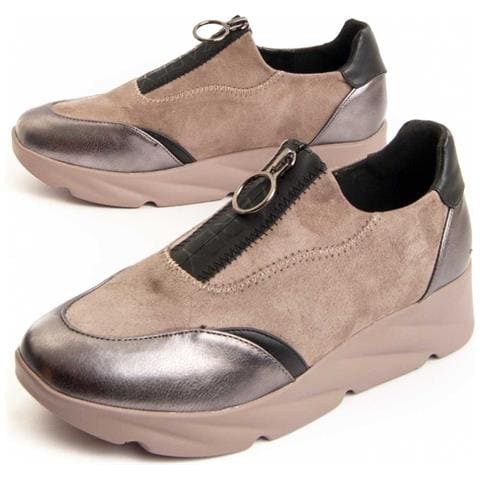 Sneakers Caleb Grigie Grigio Materiale Sintetico E Tessile - Foto 1