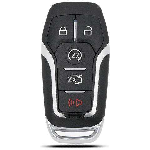 Guscio Chiave Auto 4+1 Tasti Compatibile Con Ford - Ricambio Perfetto In Abs Nero - Foto 1