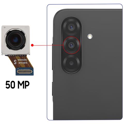 Fotocamera Posteriore Principale Originale Per Galaxy A36 50mp Con Cavo Flessibile, Nero - Foto 2
