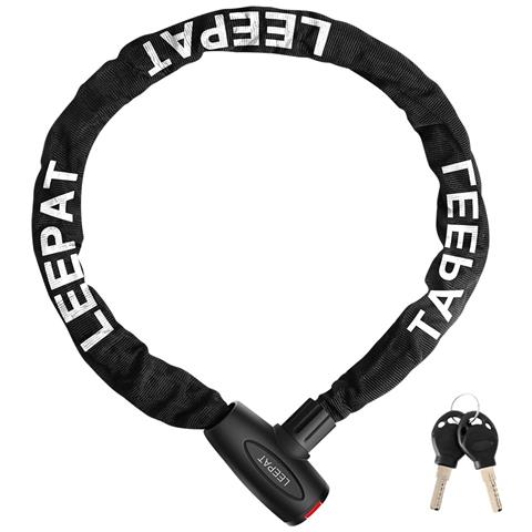 Lucchetto Per Bicicletta A Catena Con Combinazione A 5 Cifre 120 Cm 2 Chiavi Acciaio Temperato - Foto 1