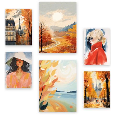 Set Di 6 Stampe Poster Nobel Per Le Donne, Stampe Decorative Estetiche Per Il Tuo Soggiorno, Camera Da Letto, Casa A3 & A4 Senza Cornice - Foto 1