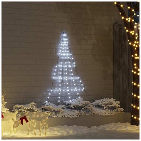 Albero di Natale LED con picchetti per il terreno Bianco freddo - Foto 2