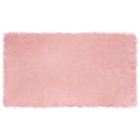 Tappeto Pecora Tafalla Rosa 60 x 110 cm Poliestere - Foto 1