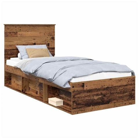 Struttura del letto Legno vecchio 75 x 190 cm Pino massello - Foto 1