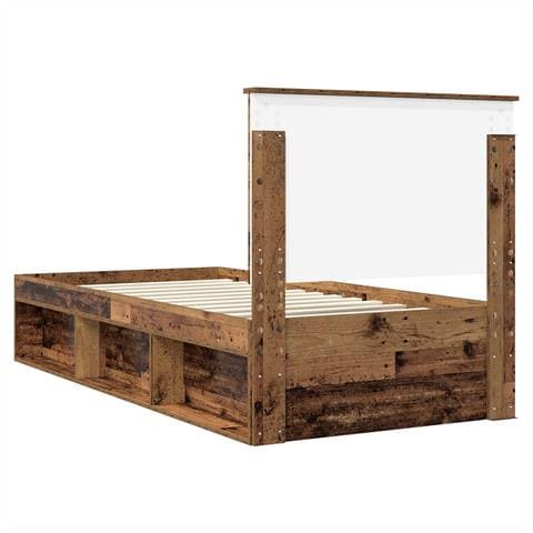 Struttura del letto Legno vecchio 75 x 190 cm Pino massello - Foto 9