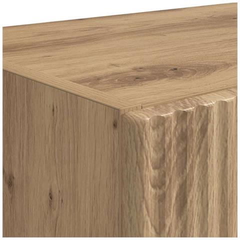 Mobile TV da parete Bianco 59,5 x 31 x 60 cm Legno multistrato - Foto 9