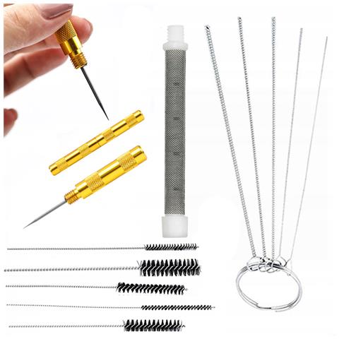 Set Di Accessori Per Pulizia Pistola A Spruzzo - Przebijak, 5 Spazzole, 5 Scovoli Metallici, Filtro 60 Mesh | Alta Qualità E Durata - Foto 1