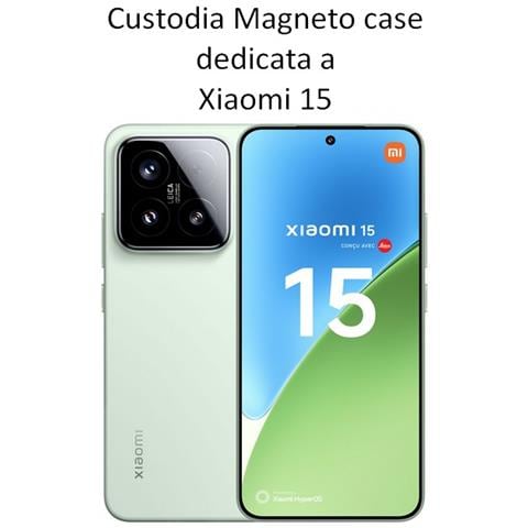 Custodia A Libro Smart Pocket Case In Pelle Per Xiaomi 15 Pro 5g Green - Foto 2