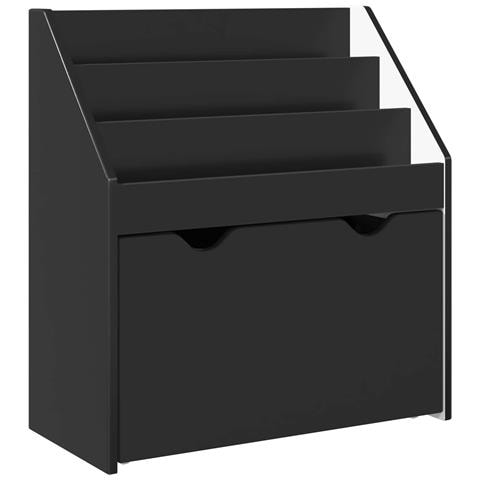 Libreria per Bambini Nero 60 x 29,5 x 69 cm Legno multistrato - Foto 1