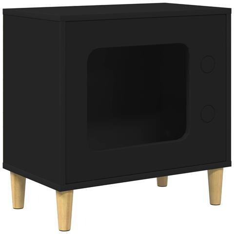 Casa per Gatti Nero 51 x 30 x 52 cm Legno multistrato - Foto 1