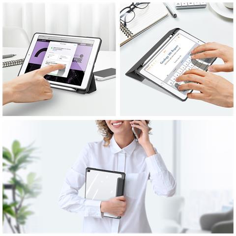 Cover per iPad 10.2 (2020) - Pelle /PU, Nero - Foto 4
