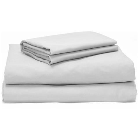 Completo Letto 4 Pezzi Bianco 150x190 cm 100% Cotone 150 Fili - Foto 5