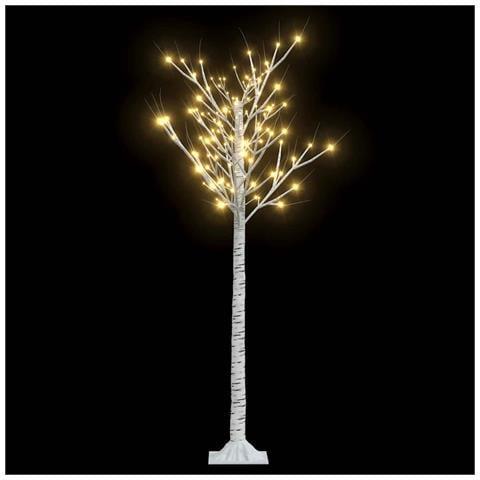 Albero Natale 156 LED 1,5 m Salice Bianco Caldo Interno Esterno - Foto 1