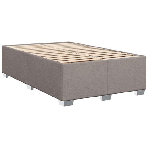 Letto box spring con materasso Tortora 120 x 200 cm Tessuto - Foto 10
