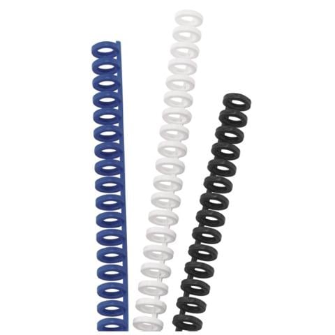 conf. 50 Dorsi plast Ibicli34anelli bianco 12mm 388057E - Foto 1