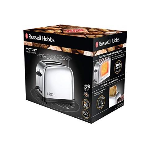 23.310-56 Tostapane 2 Fessure Senza Pinze In Acciaio Inox, 1200 W, Grigio / Nero - Foto 2