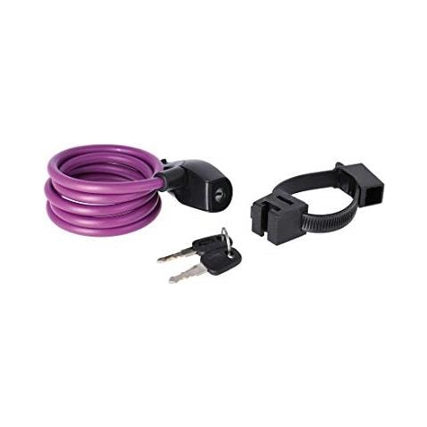Resolute - Lucchetto A Cavo 120/8, Lunghezza 120 Cm, Diametro 8 Mm, Colore: Viola - Foto 1