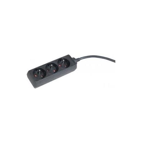 Eu Schuko 3 Way Power Strip - Black 1.5m Prolunghe E Multiple 1,5 M (eu Schuko 3 Way Power Strip - Black 1.5m)  - Foto 1
