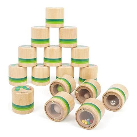 Piccolo Piede-11433 Bruco Maisazio Memo Uditivo Piccolo Footmemory Di Ascoltogioco Sensoriale In Scatolette Di Legno, 16 Pezzi Giocattolimulticolore11433 - Foto 2