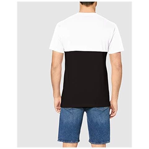Colorblock Tee T-shirt, Multicolore (nero / bianco Y28), Medium Uomo - Foto 2