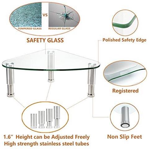 Monitor Stand Riser Triangolo Risparmiare Spazio Sulla Scrivania Dangolo Stand For Computer Notebook Hd01t-003p - Foto 3