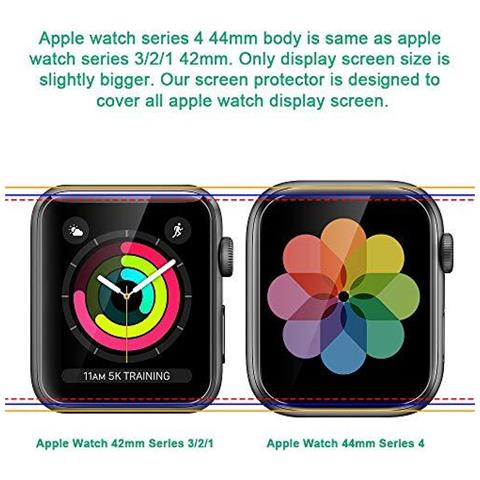 lo 6 Schermo Pacchetto Protector Per Apple Orologio Serie 654 Se 44 Millimetri E Apple Osservare Serie 321 42 Millimetri Non Glass Dello Schermo Hd Rimuovono Tpu Pellicola Protettiva Per 44 Millimetri Iwatch 42 Millimetri - Foto 4