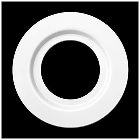 Lampada In Metallo Ombra Riduttore Ring Per Es E27 A Bc B22 Del Piatto Della Luce Montaggio Del Paralume Rondella Alladattatore Del Convertitore (bianco 2 Pezzi) - Foto 2
