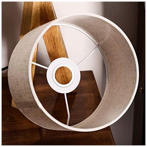 Lampada In Metallo Ombra Riduttore Ring Per Es E27 A Bc B22 Del Piatto Della Luce Montaggio Del Paralume Rondella Alladattatore Del Convertitore (bianco 2 Pezzi) - Foto 4