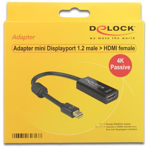 62613 mini DisplayPort 1.2 HDMI Nero cavo di interfaccia e adattatore - Foto 1