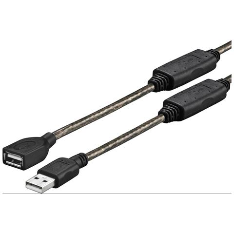 Lindy 41783 Cavo USB 2.0, Trasparente