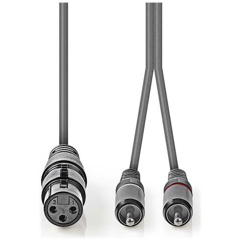 COTH15220GY30 cavo audio 3 m XLR (3-pin) 2 x RCA Grigio - Foto 3