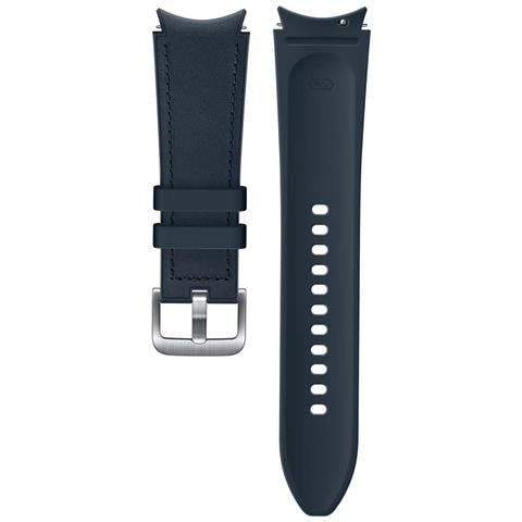Bracciale Galaxy Watch 4 Classic 20mm 130mm M / L In Pelle Resistente, Blu Marine - Foto 12