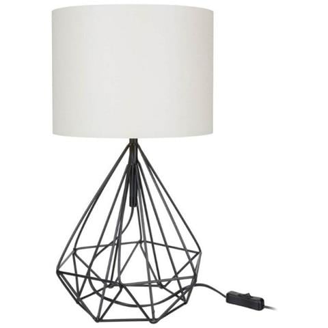 Lampada Da Tavolo Ufficio Scrivania Pena Nero Bianco Mdl4268 - Foto 1