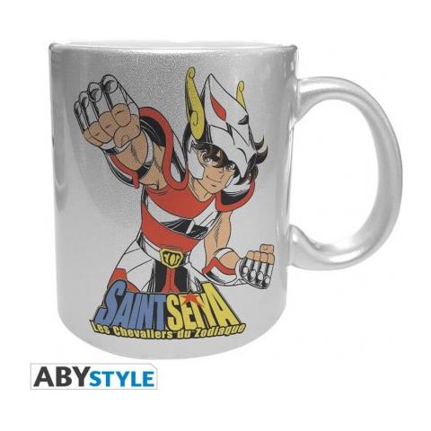 Saint Seiya Mug Pegasus Silver - Tazza Da 320 Ml Di Pegaso Dei Cavalieri Dello Zodiaco - - Foto 1