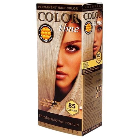 Tinta Per Capelli N° 85 Biondo Freddo ""color Time"" Con Pappa Reale E Vitamina C - Foto 1
