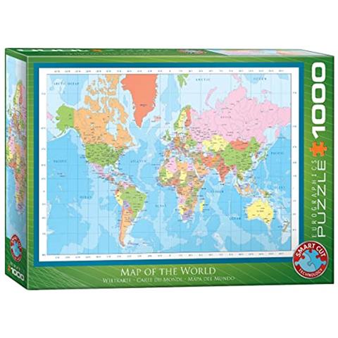 Puzzle Moderno Con Mappa Del Mondo (1000 Pezzi) - Foto 1