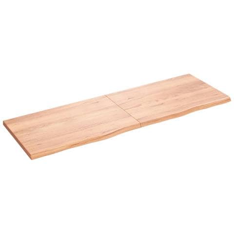 Piano Tavolo Marrone 180x60x (2-4) cm Rovere Massello Trattato - Foto 1