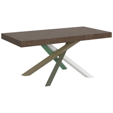 Tavolo Allungabile 90x180/440 Cm Volantis Telaio Gambe 4 Colori (a) - Noce - Foto 6