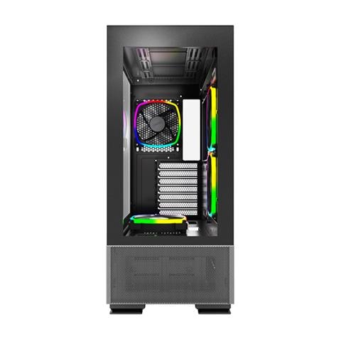 Case SKY TWO Midi Tower ATX / micro ATX / mini-ITX 3 Porte USB 3.2 Colore Nero (Finestrato) - Foto 2