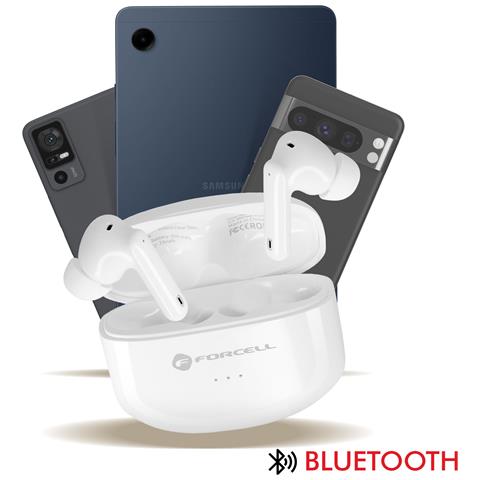 Auricolari Senza Fili Bluetooth - Batteria Ad Alta Capacità, Bianco - Foto 2
