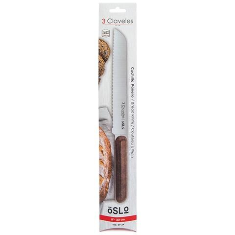 Coltello Per Il Pane 3 Claveles Oslo Acciaio Inossidabile 20 Cm - Foto 4