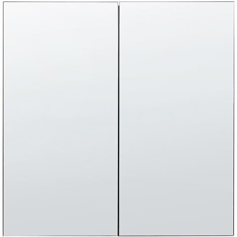 Armadio A Muro Per Specchio Da Bagno Navarra 60 Cm 60 Cm Nero - Foto 2