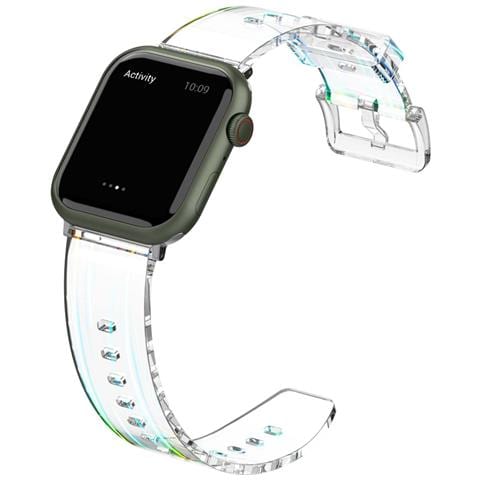 Cinturino Per Apple Watch 38/40/41mm In Tpu Traslucido, Trasparente - Foto 5