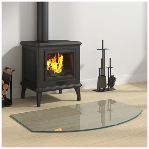 Lastra In Vetro Per Caminetto 80x50 Cm - Foto 1