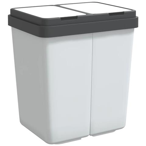 Cestino Doppio Bianco 2x25 L - Foto 2